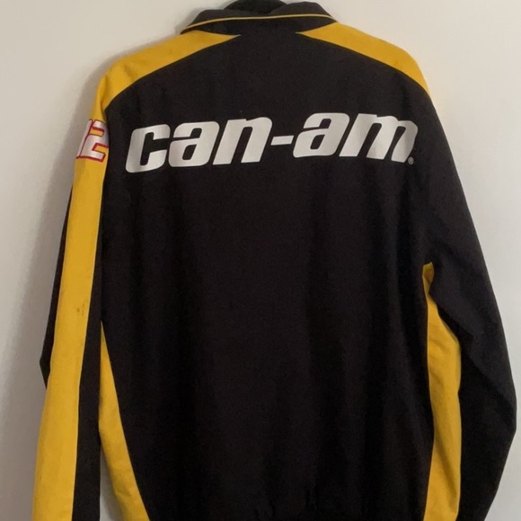 Kappa Varsity Bomber Jacket Black and Yellow - Picture 3 of 7